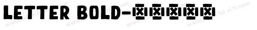 Letter Bold字体转换